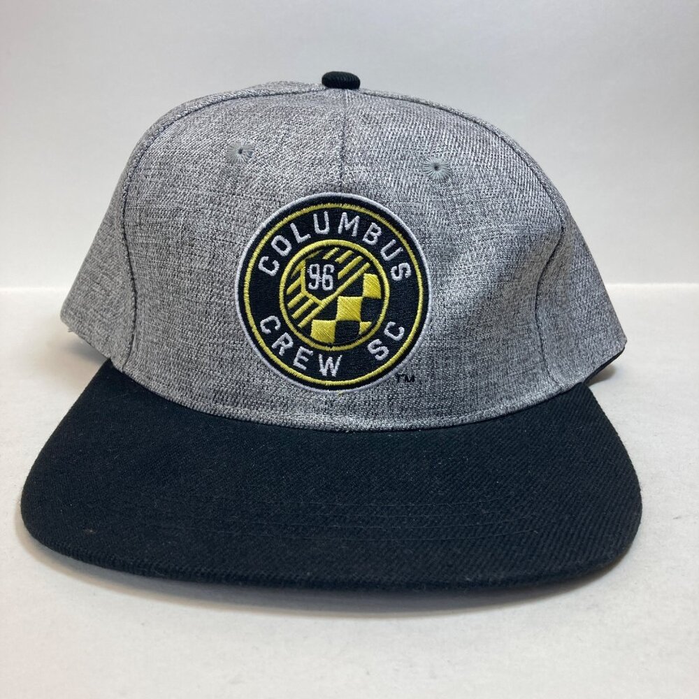 Columbus Crew SC Snapback Hat Soccer Club Futbol Gray Black
